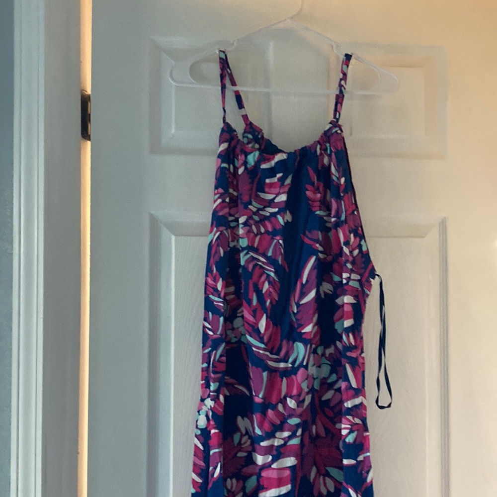 Escapada living palm tree summer dress sz M